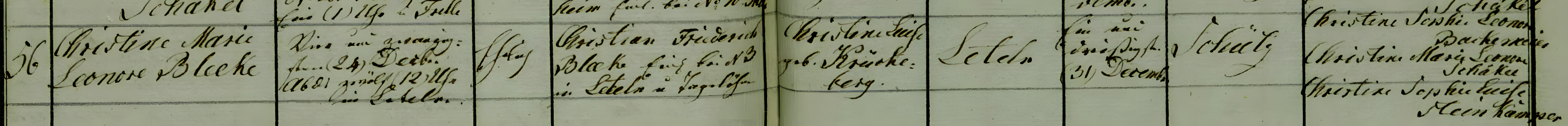 christine marie leonore bleeke 1843 birth