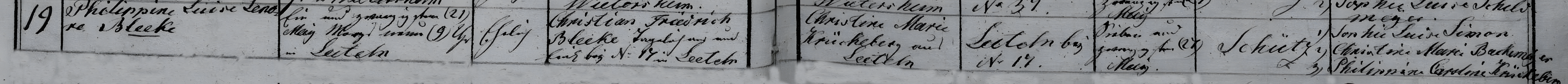 philippine luise leonore bleeke 1833 birth