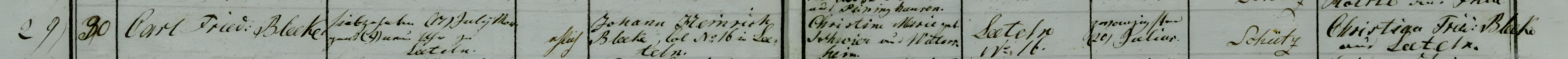 carl friedrich bleeke 1823 birth