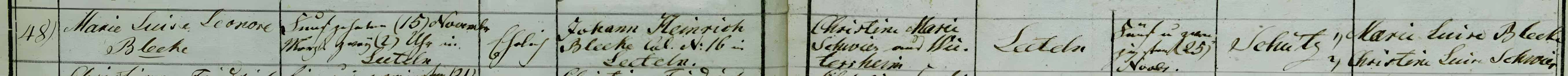 marie luise eleonore bleeke 1833 birth