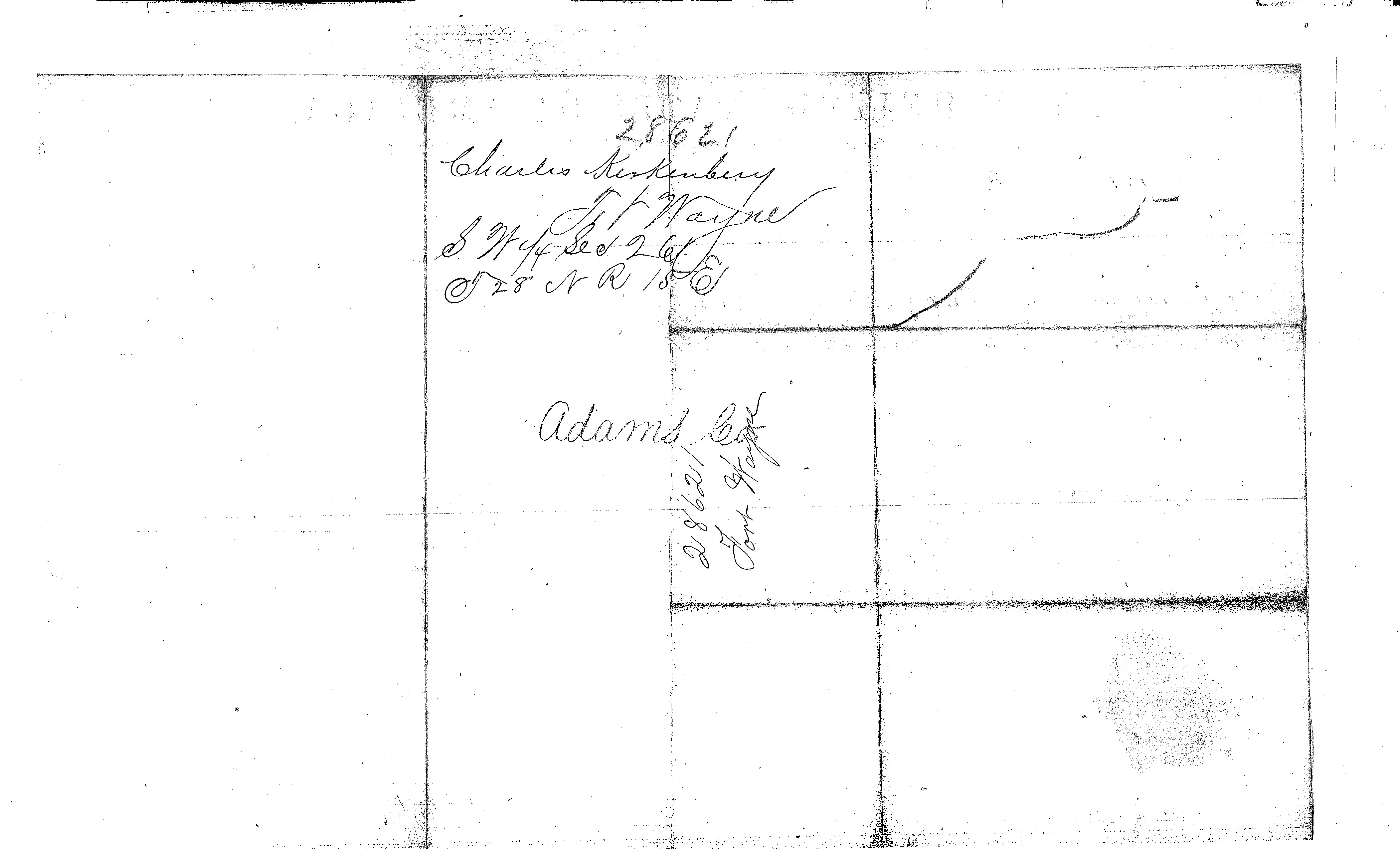 charles f kinkenberry land entry file glo land patent issued 15 january 1858 back