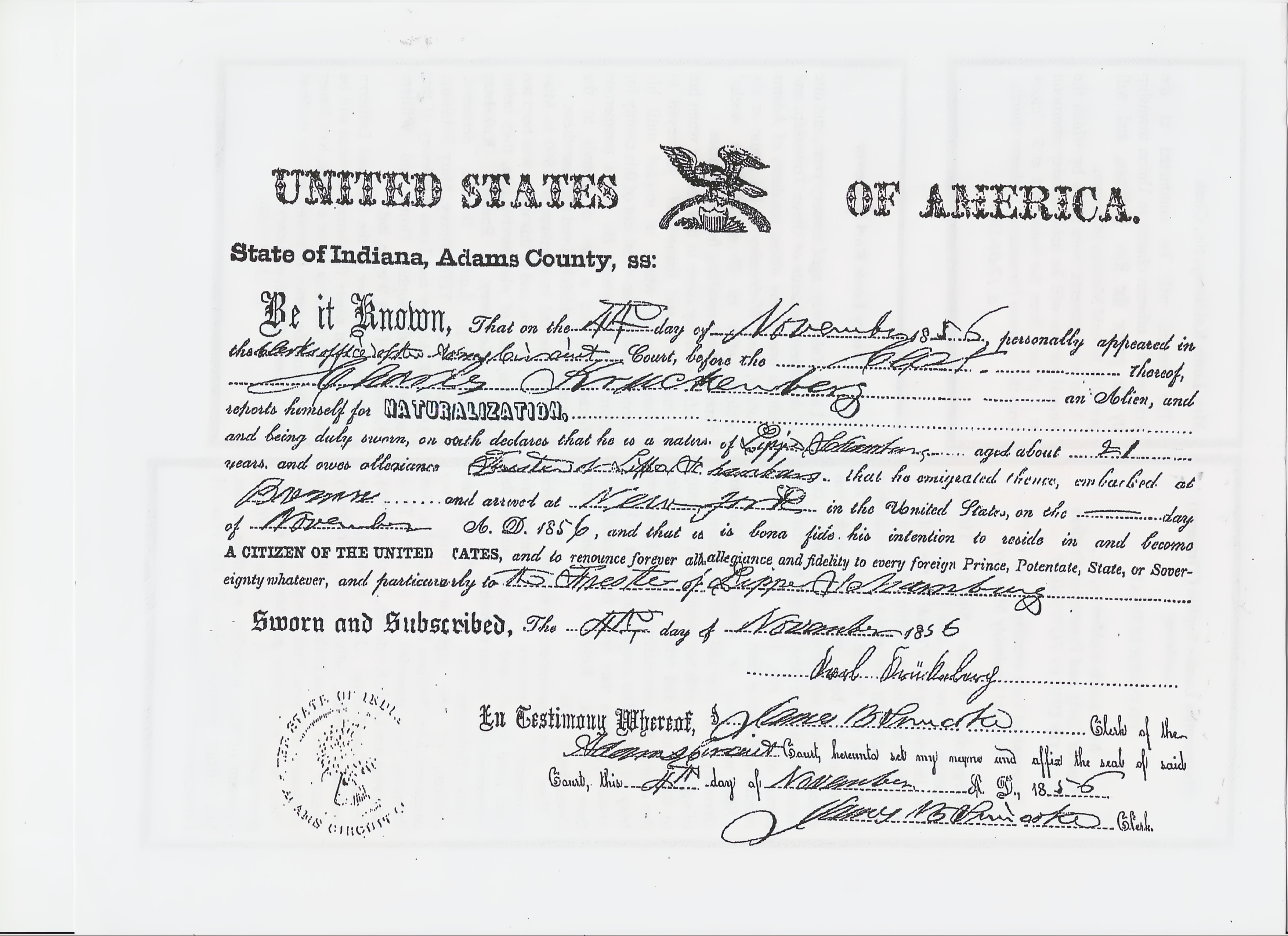 chw krueckeberg naturalization